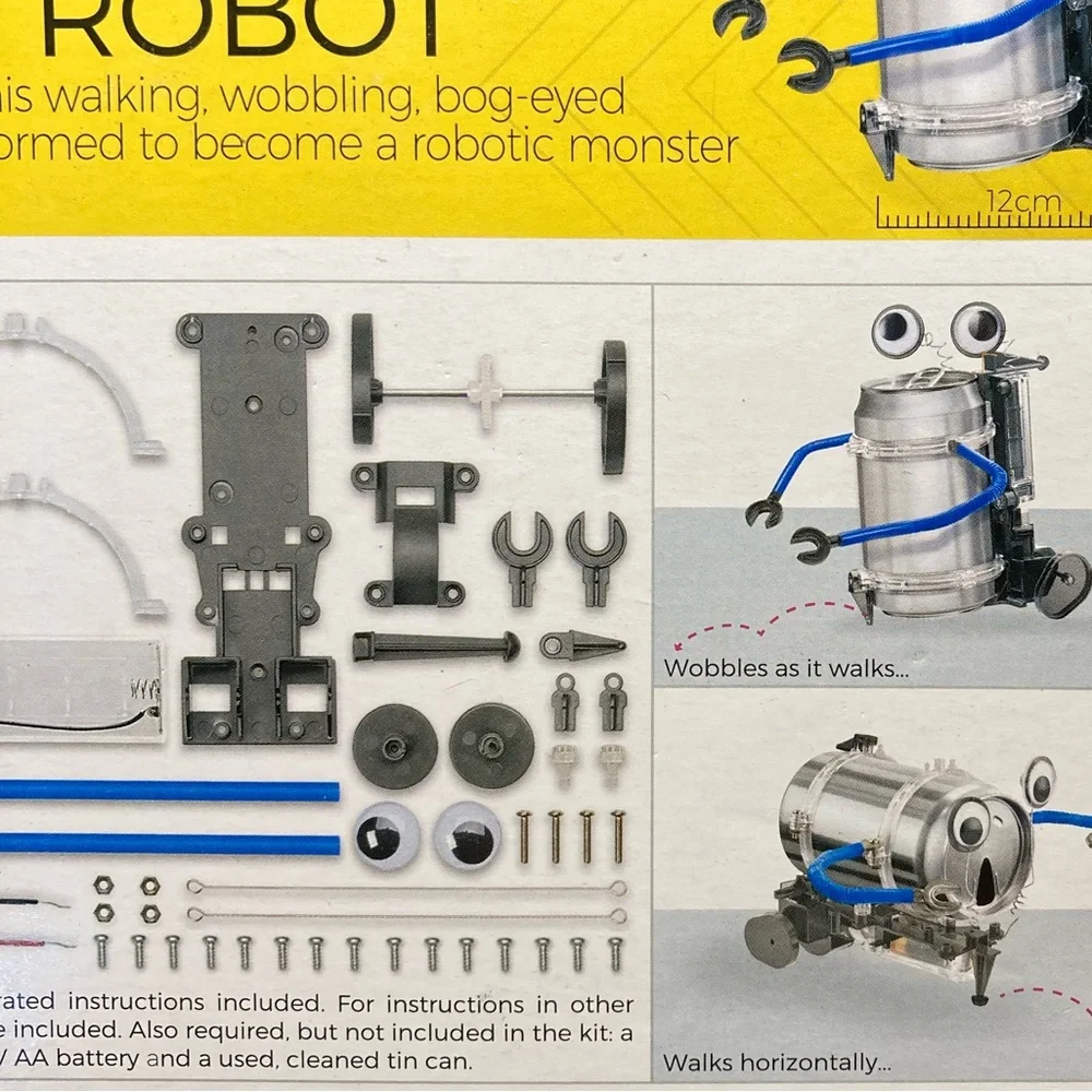 Tin Can Robot Kidz Robotix New
